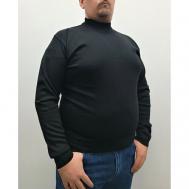 Пуловер , шерсть, размер 64, черный Pine Peto
