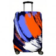 Чехол для чемодана , размер S, белый, оранжевый LeJoy