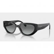 Солнцезащитные очки , прямоугольные, оправа: пластик, с защитой от УФ, для женщин, черный Luxottica