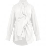 Рубашка  , свободный силуэт, размер 44, белый ALESSANDRA MARCHI