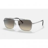 Солнцезащитные очки , квадратные, оправа: металл, складные, с защитой от УФ, градиентные, серый Ray-Ban