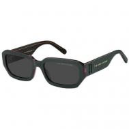 Солнцезащитные очки , прямоугольные, для женщин, серый Marc Jacobs