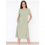 Платье , размер 50, зеленый Текстильный край