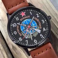 Наручные часы Мужские наручные часы "Ветеран боевых действий", коричневый VoenPro