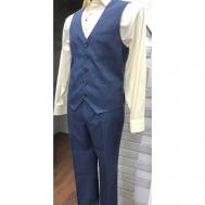 Костюм , жилет и брюки, размер 176-100, синий Truvor