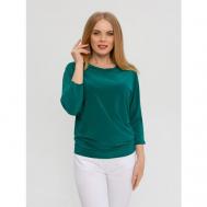 Блуза  , размер 44, зеленый Текстиль Хаус