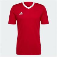 Футбольная футболка  Entrada 22, силуэт прилегающий, влагоотводящий материал, размер m, красный Adidas