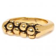 Кольцо , бижутерный сплав, размер 18, золотой Ori-Tao