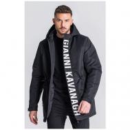 Куртка , демисезон/зима, водонепроницаемая, подкладка, внутренний карман, капюшон, карманы, размер L, черный Gianni Kavanagh