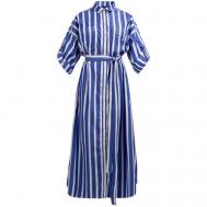 Платье , хлопок, повседневное, размер 46, синий Harmont&Blaine