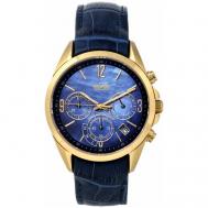 Наручные часы  Мужские часы хронограф Полёт 4200/670.6.566, синий Полет-Хронос