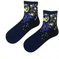 Носки , размер 40, синий Country Socks