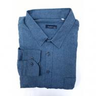 Рубашка , размер 5XL(68), синий TONELLI