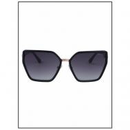Солнцезащитные очки , бабочка, с защитой от УФ, градиентные, для женщин, черный Guess