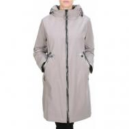 Куртка , женская демисезонная, средней длины, размер 48, бежевый Нет бренда