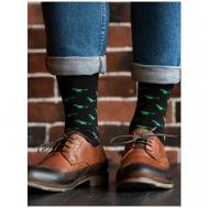 Мужские носки , классические, воздухопроницаемые, размер 27-29, черный Babushka