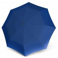 Зонт , механика, 3 сложения, купол 99 см., 8 спиц, система «антиветер», чехол в комплекте, для женщин, синий Knirps