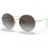 Солнцезащитные очки , круглые, оправа: металл, с защитой от УФ, для женщин, золотой Burberry