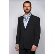 Костюм , пиджак и брюки, классический стиль, полуприлегающий силуэт, однобортная, шлицы, размер 176-120-114, серый mishelin