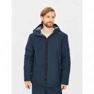 куртка , демисезон/зима, силуэт прямой, подкладка, капюшон, карманы, размер S, синий Baon