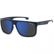 Солнцезащитные очки , кошачий глаз, оправа: пластик, для мужчин, синий Carrera