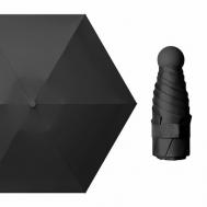 Мини-зонт , механика, купол 90 см., 6 спиц, чехол в комплекте, черный Porfetto