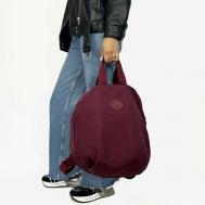 Рюкзак , текстиль, вмещает А4, внутренний карман, регулируемый ремень, бордовый Bobo