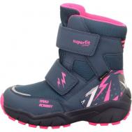 Ботинки , демисезон/зима, на липучках, размер 34, синий, розовый Superfit