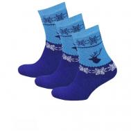 Женские носки , размер 36-39, бежевый, синий Status