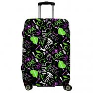 Чехол для чемодана , размер S, зеленый, серый LeJoy
