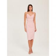 Платье миди, размер 44, розовый Нет бренда