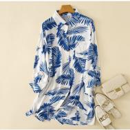 Пляжная туника, с карманами, размер 42-48, мультиколор ByGretaSwimwear