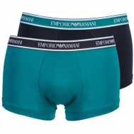 Комплект трусов боксеры , размер XL (54IT), зеленый, черный, 2 шт. Emporio Armani