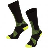 Компрессионные гольфы , плоские швы, размер 43-46, желтый, черный Norfolk Socks