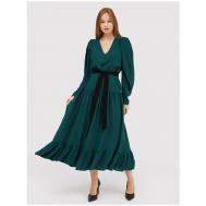Платье , вискоза, повседневное, прямой силуэт, размер 40 EU, зеленый Twinset Milano