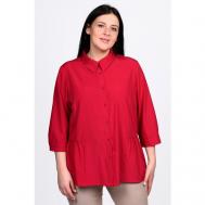 Блуза  , размер 56, красный Svesta