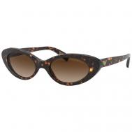 Солнцезащитные очки , кошачий глаз, оправа: пластик, градиентные, для женщин, коричневый Emporio Armani