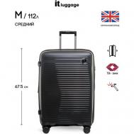 Чемодан , 112 л, размер M+, черный IT Luggage