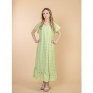 Платье размер 3XL, зеленый Индия