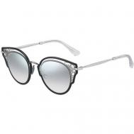 Солнцезащитные очки , кошачий глаз, оправа: металл, для женщин, серый Jimmy Choo