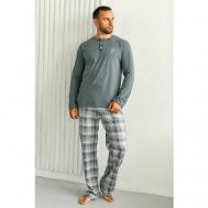 Пижама , размер 54, серый SIMPLE STYLE