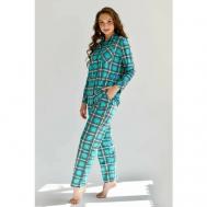 Пижама , размер 50, бирюзовый FASHION FREEDOM