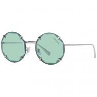 Солнцезащитные очки , круглые, оправа: металл, для женщин, серебряный Tiffany