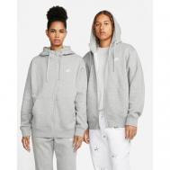 Толстовка  Sportswear Club Fleece Men's Full-Zip Hoodie, размер XL, серый Nike