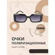 Солнцезащитные очки , прямоугольные, спортивные, с защитой от УФ, поляризационные, для женщин, коричневый PETIPA