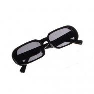 Солнцезащитные очки , овальные, оправа: пластик, с защитой от УФ, для женщин, черный Galante