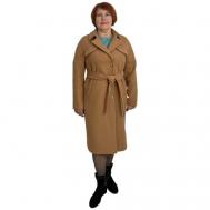 Пальто , размер 46-48, коричневый парадос
