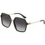 Солнцезащитные очки , бабочка, оправа: пластик, градиентные, для женщин, черный Dolce&Gabbana