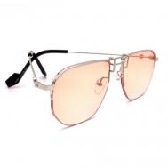 Солнцезащитные очки , оправа: металл, с защитой от УФ, серый Smakhtin'S eyewear & accessories