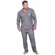 Пижама , размер 58, серый Оптима Трикотаж
